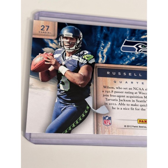 Russell Wilson Rookie Card SP Insert 2012 Madison Wisconsin Denver Broncos - Picture 6 of 6